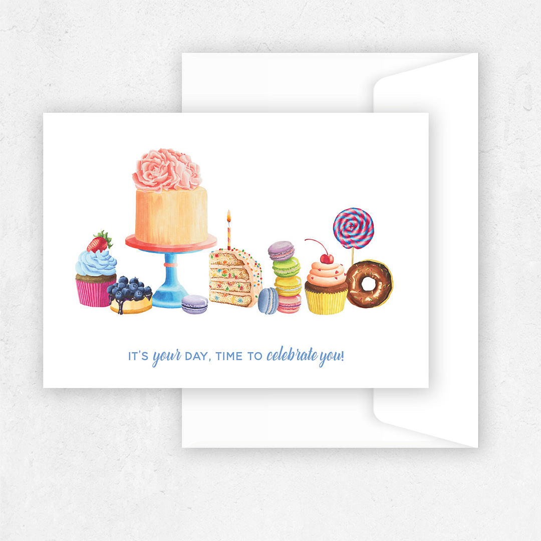 celebrate you birthday greeting card