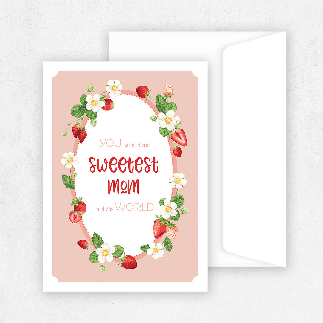 sweetest mom mother's day greeting card